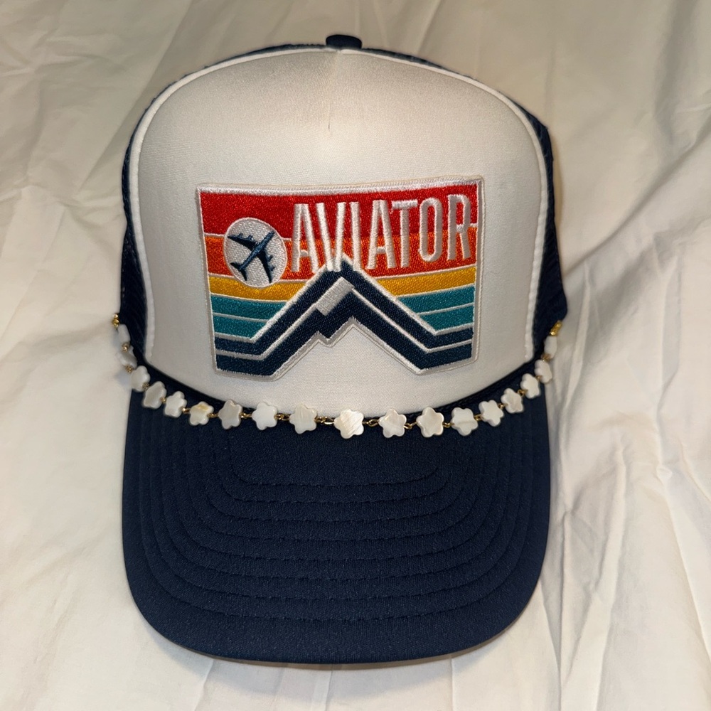 Custom-Made Aviator Patch Trucker Hat - Picture 5 of 6